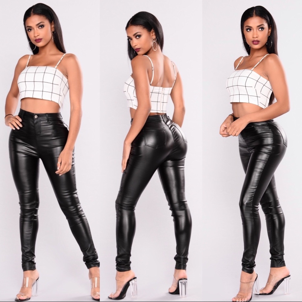 Faux Leather Pants